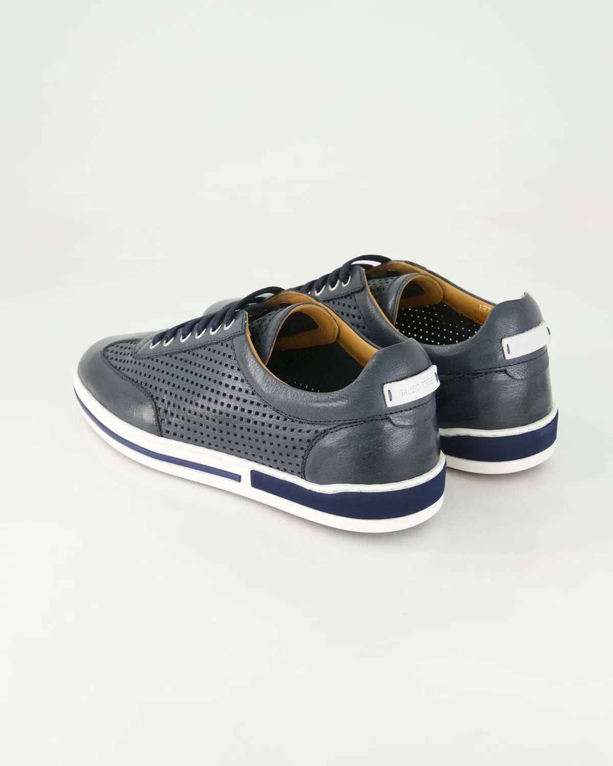 Sneakers low из гладкой кожи Galizio Torresi, синий — фото 3
