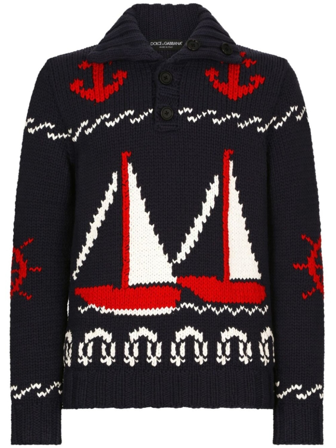

Dolce & Gabbana джемпер с узором, черный