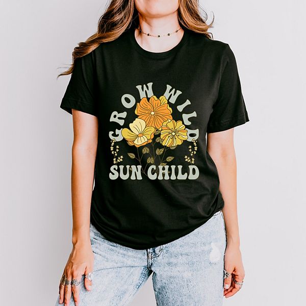 

Футболка с коротким рукавом Grow wild sun child colorful Simply Sage Market, Black, Черный, Футболка с коротким рукавом Grow wild sun child colorful Simply Sage Market, Black