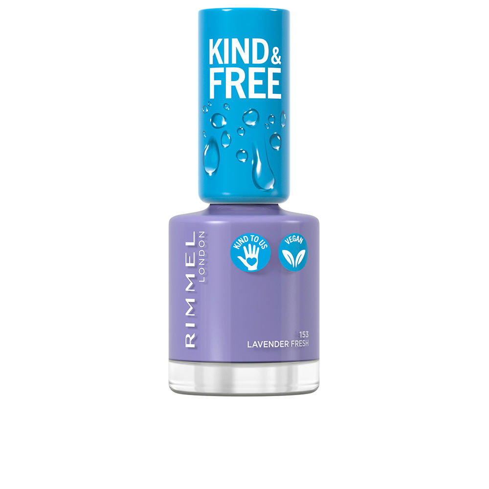 

Лак для ногтей Kind & free nail polish Rimmel london, 8 мл, 153-lavender light