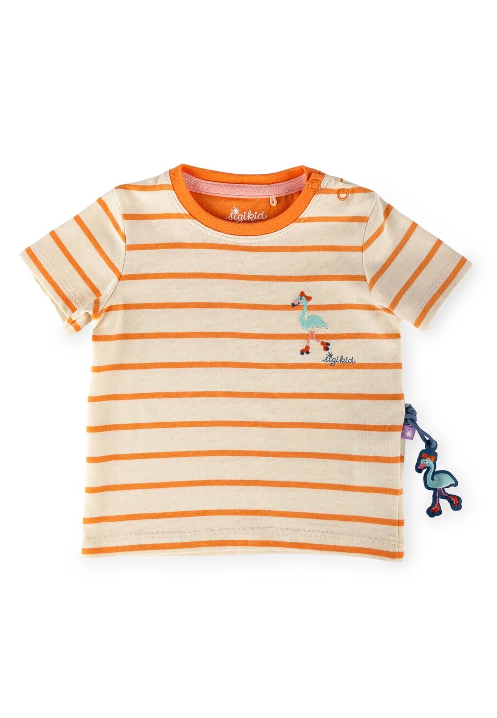 

Футболка с принтом WILD FLAMINGO sigikid, цвет creme orange