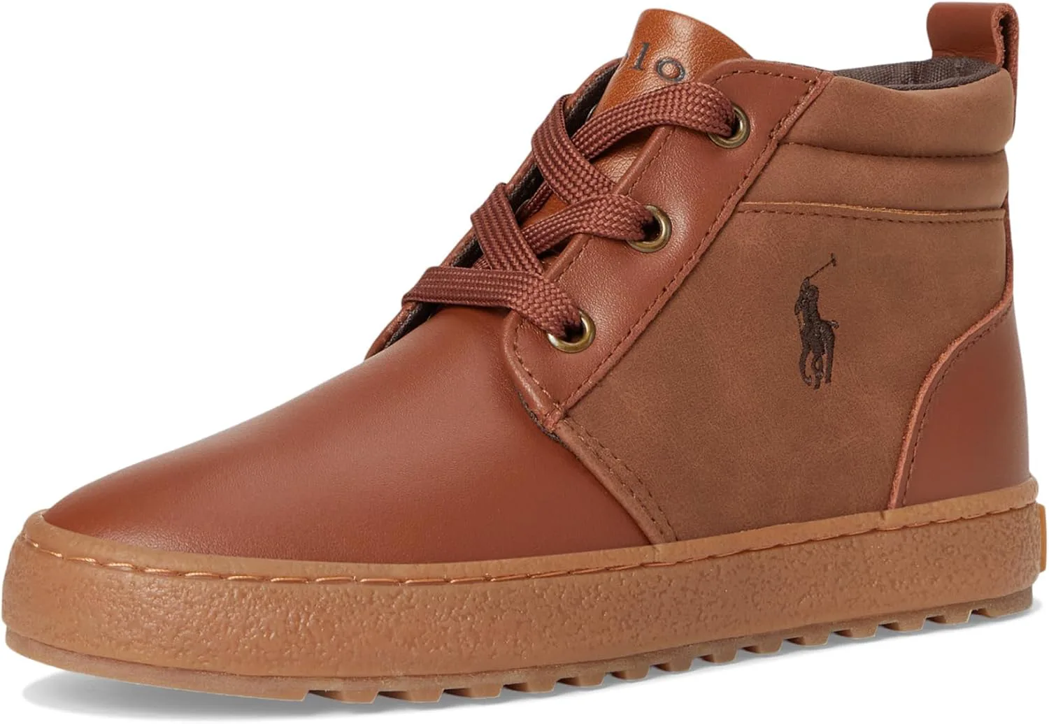 Ботинки POLO RALPH LAUREN mens Camdyn (Little Kid/Big Kid), коричневый — фото 4
