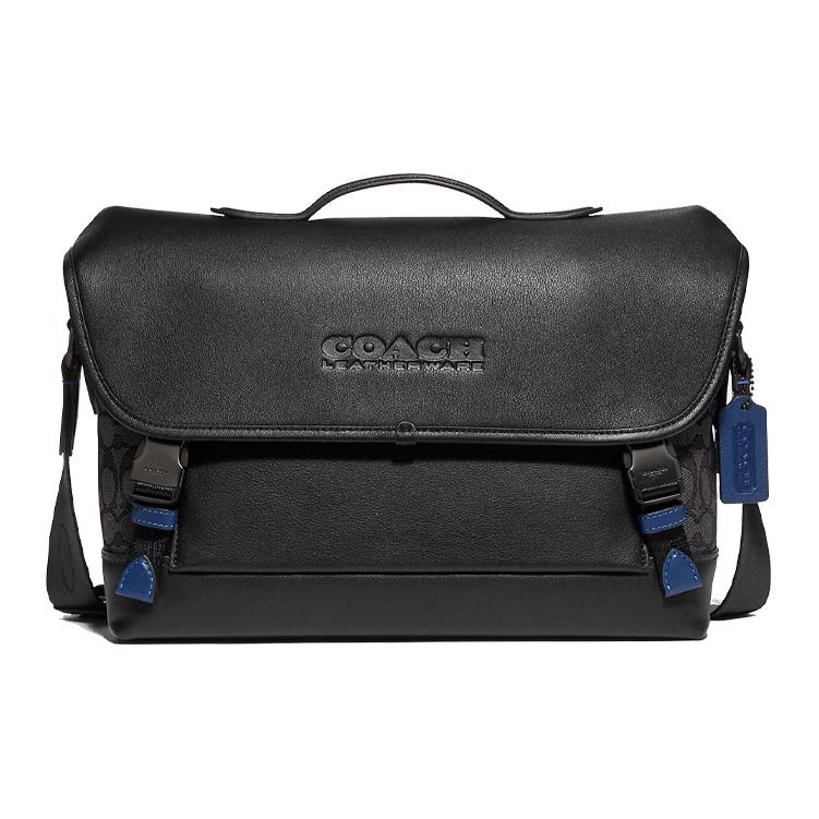 

Сумка-мессенджер League Canvas With Leather, наплечная сумка, кроссбоди Tubas мужская черная COACH