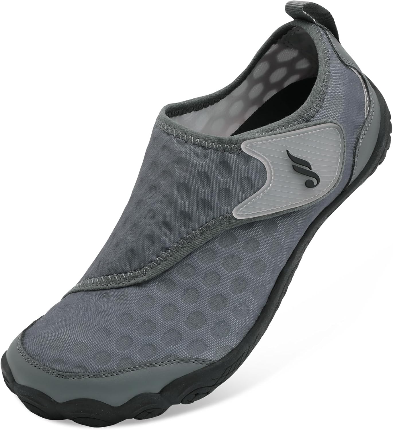 

Водные тапочки JIASUQI для женщин и мужчин, босоножки для плавания и пляжа, быстро сохнущие водные сандалии для взрослых, темно-серый