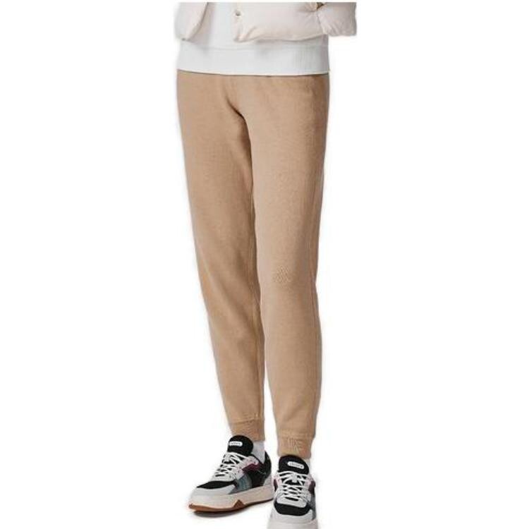 Трикотажные спортивные штаны Lacoste Apricot Cream, бежевые — фото 2