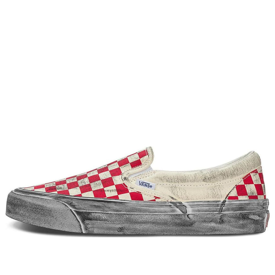 

Кроссовки Vans Vault OG Classic SlipOn LX 'Stressed Red Checkerboard', красный