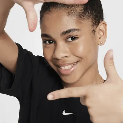 Топ Nike One Relaxed, черный/белый — фото 3