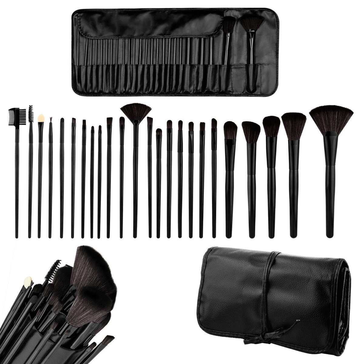 

BRUSHES Набор кистей для макияжа 24 шт + ЧЕХОЛ Inna marka