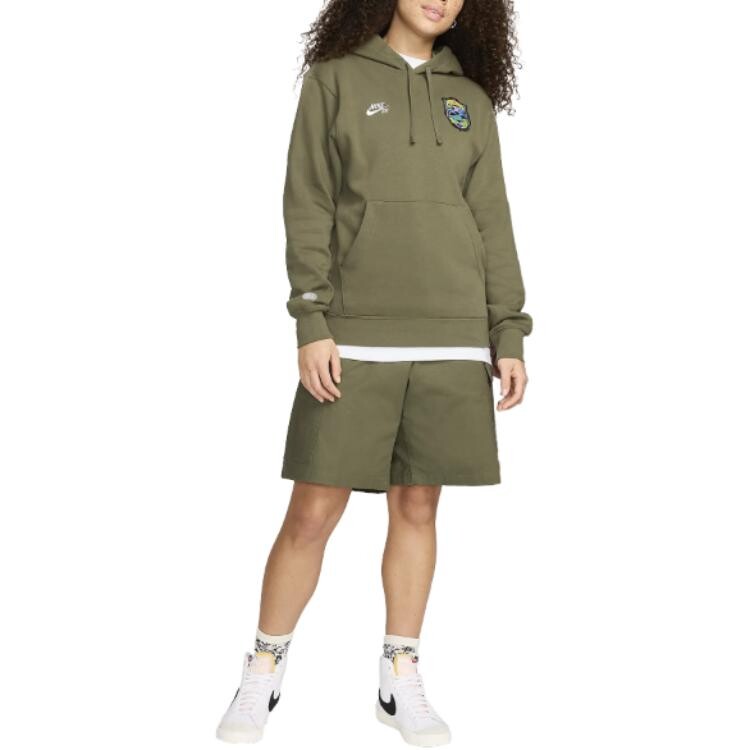 SB Толстовка унисекс Medium Оливковый/Черный Nike, черный — фото 3