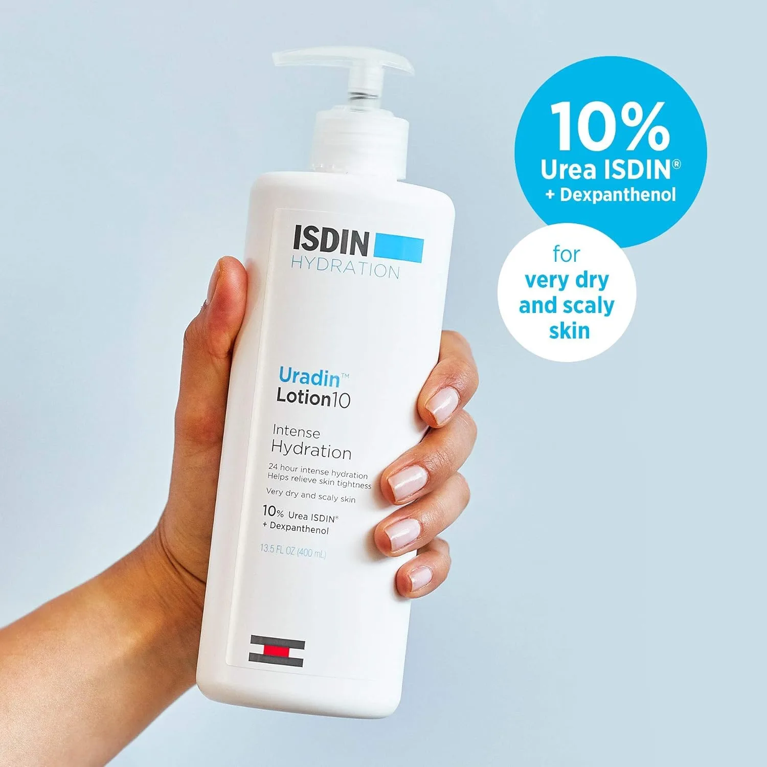 Увлажняющий набор ISDIN для сухой кожи и увлажняющий крем для ног с 10% мочевины - лосьон Uradin 10 и крем Uradin Podos — фото 2