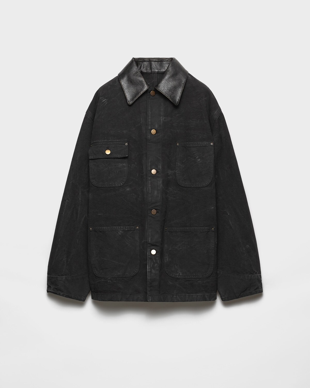 

Рабочая куртка из холста Prada, черный