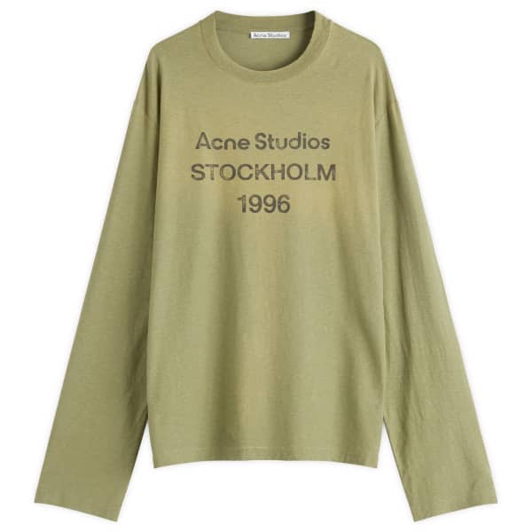 

Футболка с длинным рукавом Edden u 1996 Acne Studios, цвет olive green