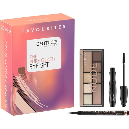 

Catrice The Pure Glam Eye Set Тушь для ресниц Многоцветная Без ацетона Веганская без частиц микропластика Без спирта 3 шт.