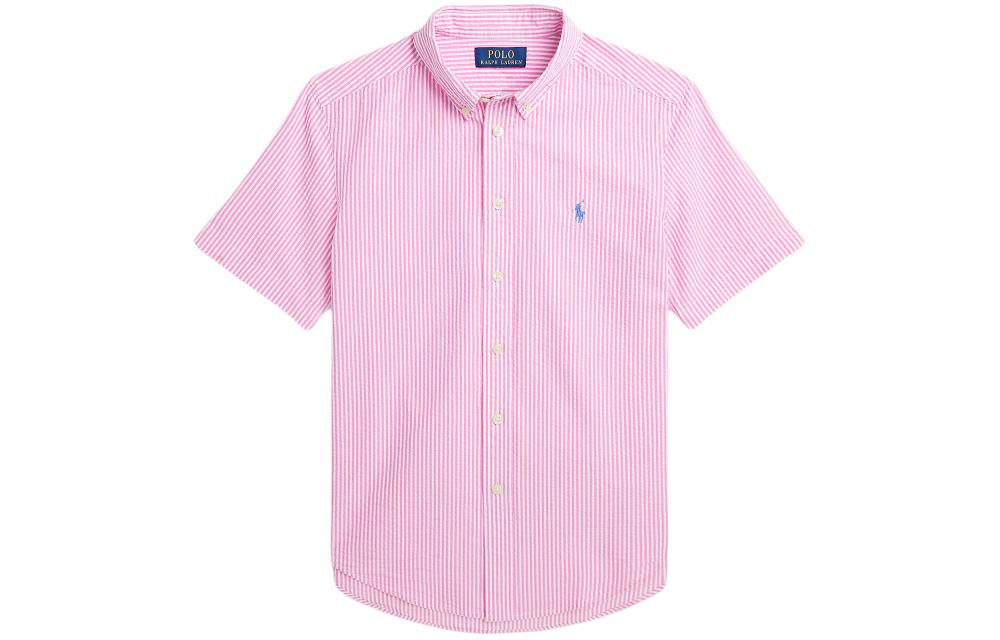 

Детская футболка поло Ralph Lauren SS24 розовая