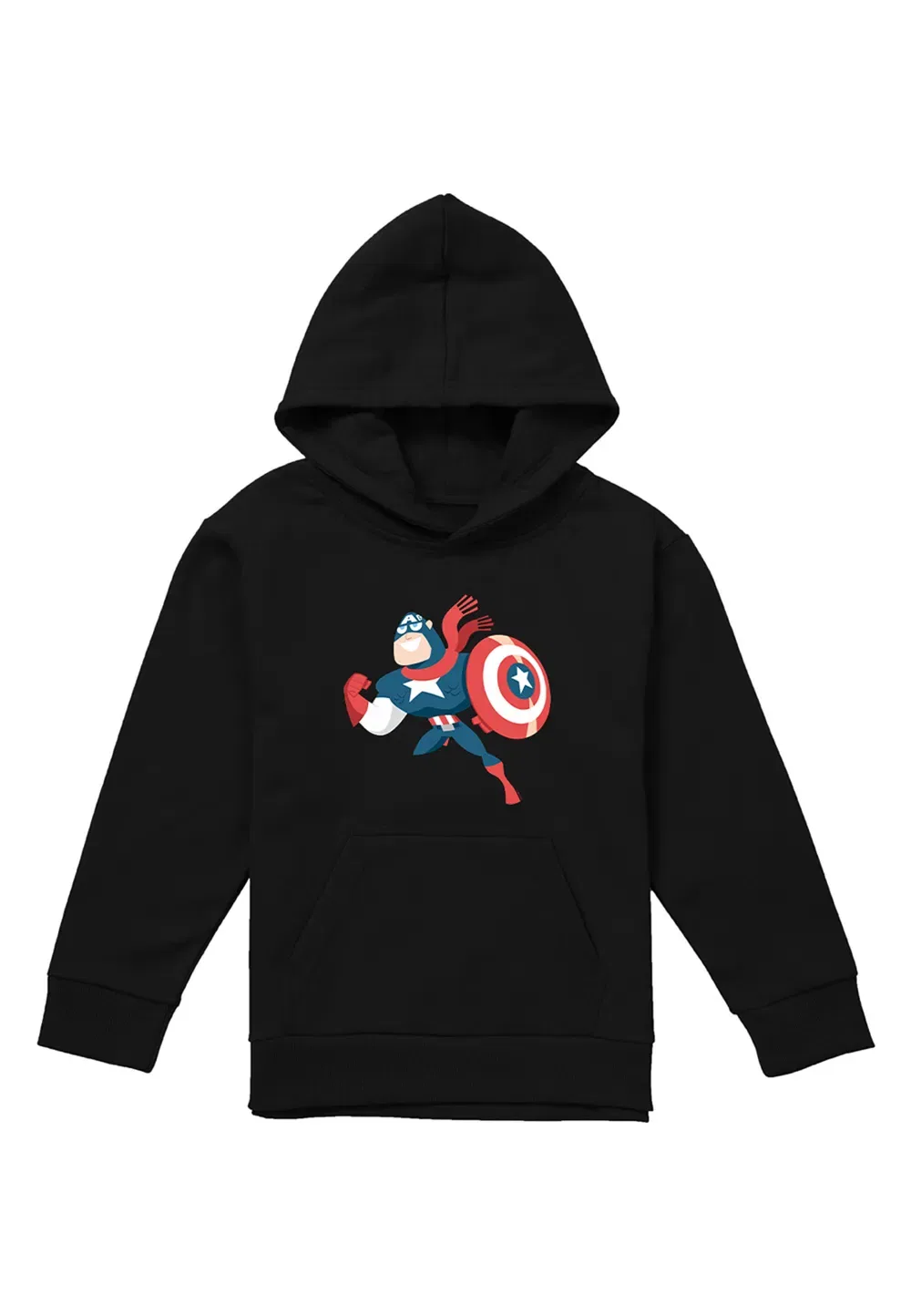 Детская худи Marvel Captain America Holiday Outfit, черная, черный — фото 4