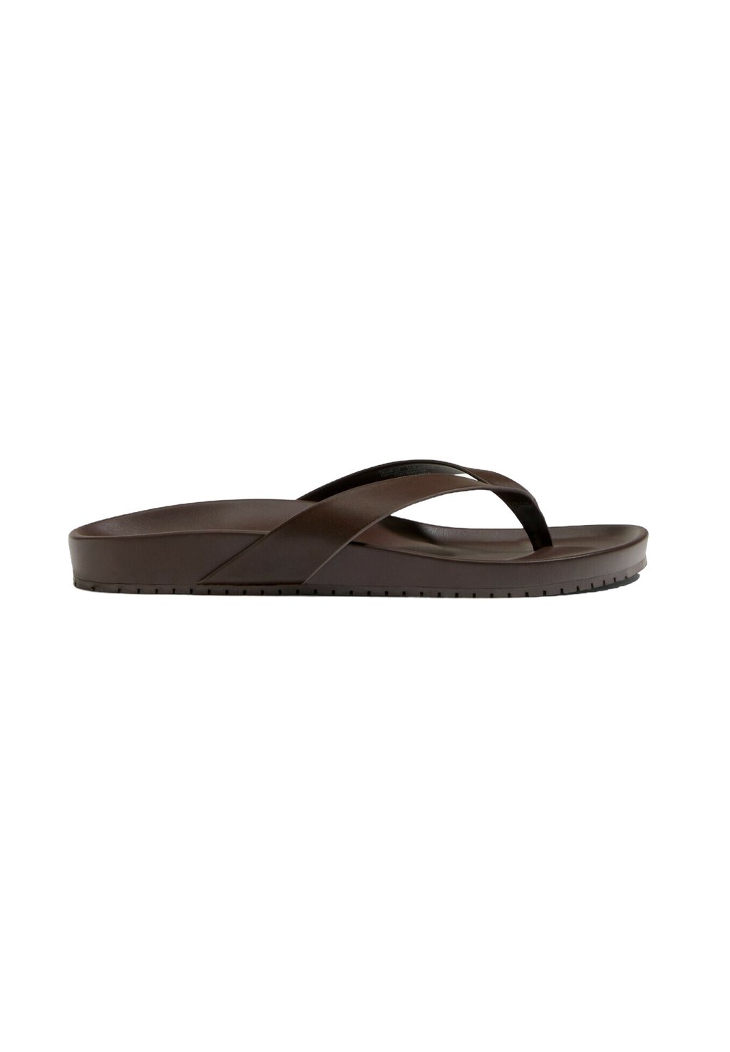 Сандалии с Т-образной застежкой FLAT - Pool shoes OYSHO, коричневый