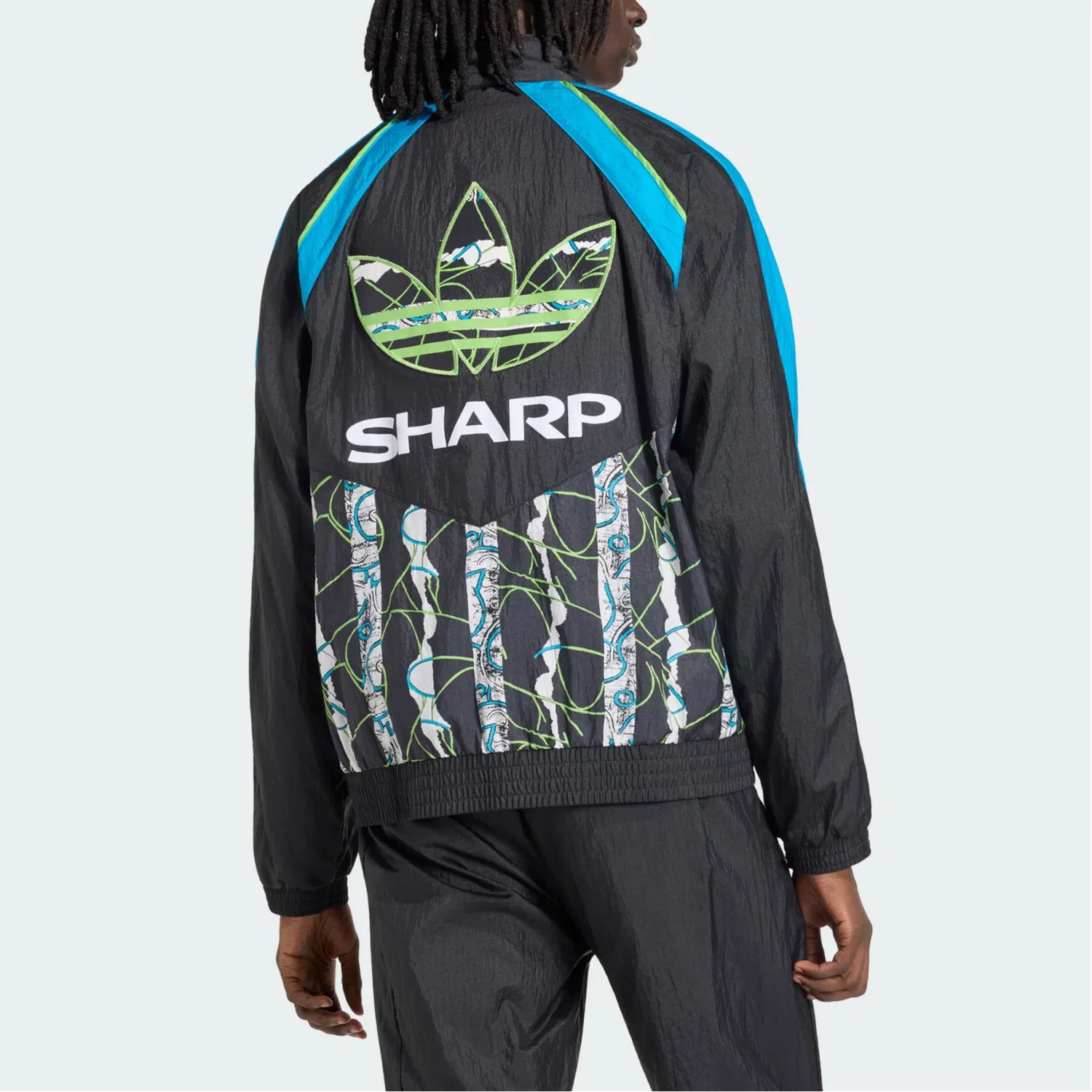 Куртка Manchester United 90 Adidas Originals черно-синяя — фото 4