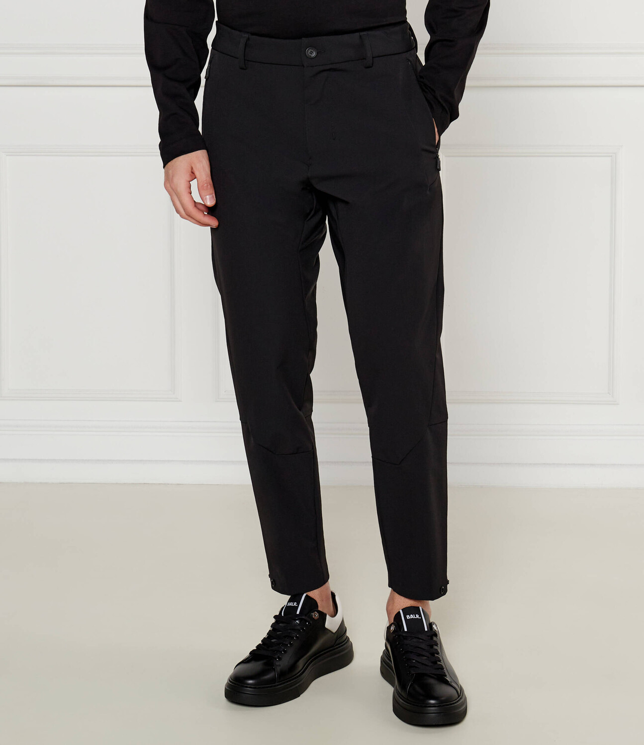 

Брюки BOSS GREEN chino T_Zem Slim Fit, черный