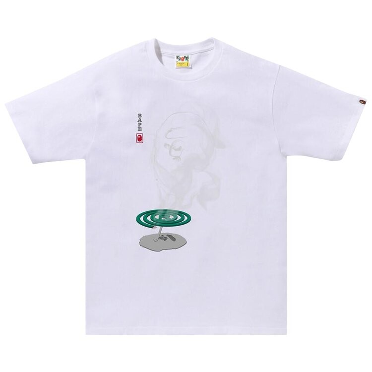 

Футболка BAPE Mosquito Coil Ape Head Tee, белый