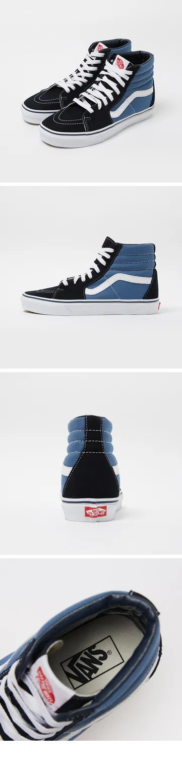 Мужские высокие кеды Sk8-Hi тёмно-синие от Vans — фото 4