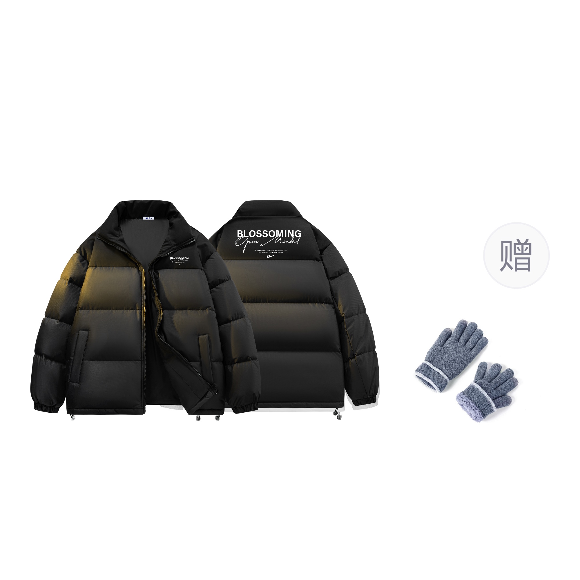 

WARRIOR Пуховик Unisex из коллекции Huichao Riding The Wind, Black