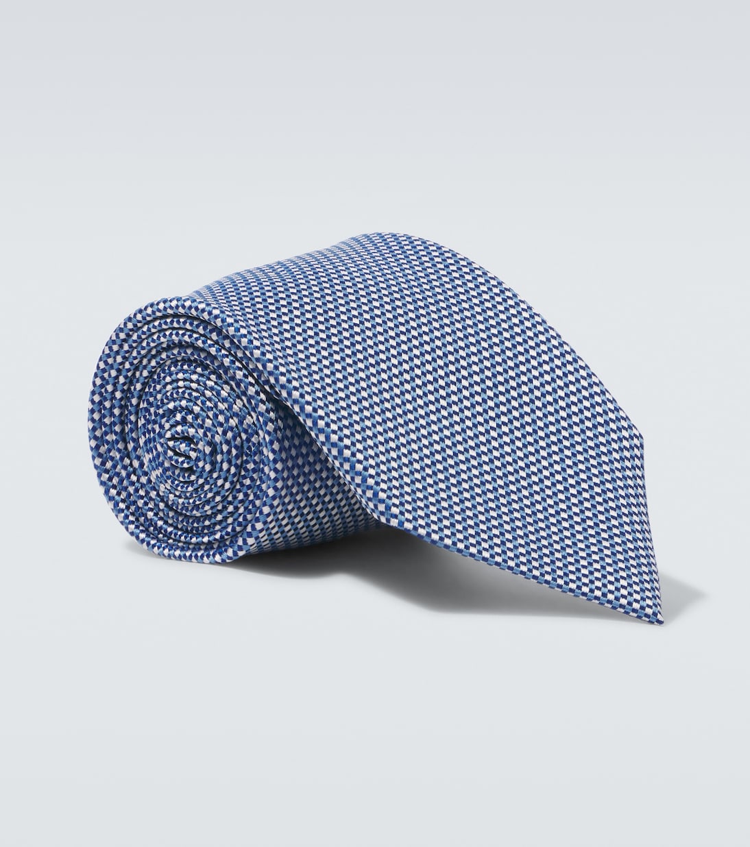 

Шелковый галстук Charvet, Blu Wht