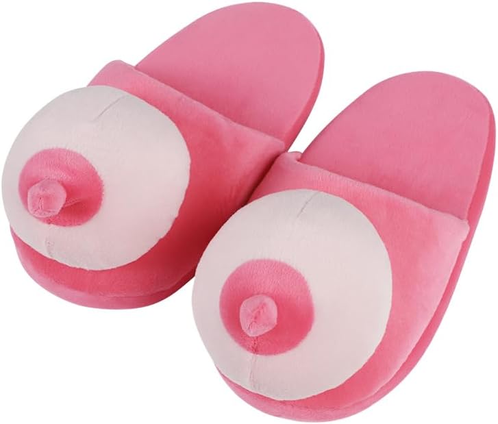 

Ibluelover Unisex Funny Тапочки Сексуальные домашние туфли Новинка Плюшевые домашние тапочки Зимние пушистые тапочки для спальни Подарки с шутками, красный