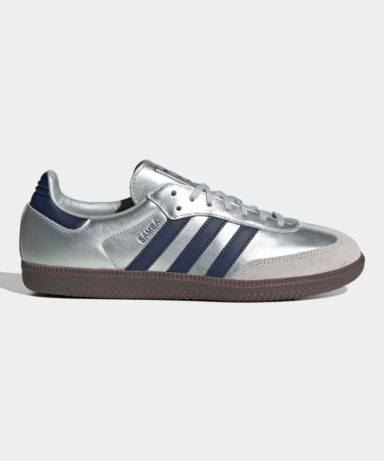Унисекс кроссовки Adidas Samba OG для повседневной носки серебряные