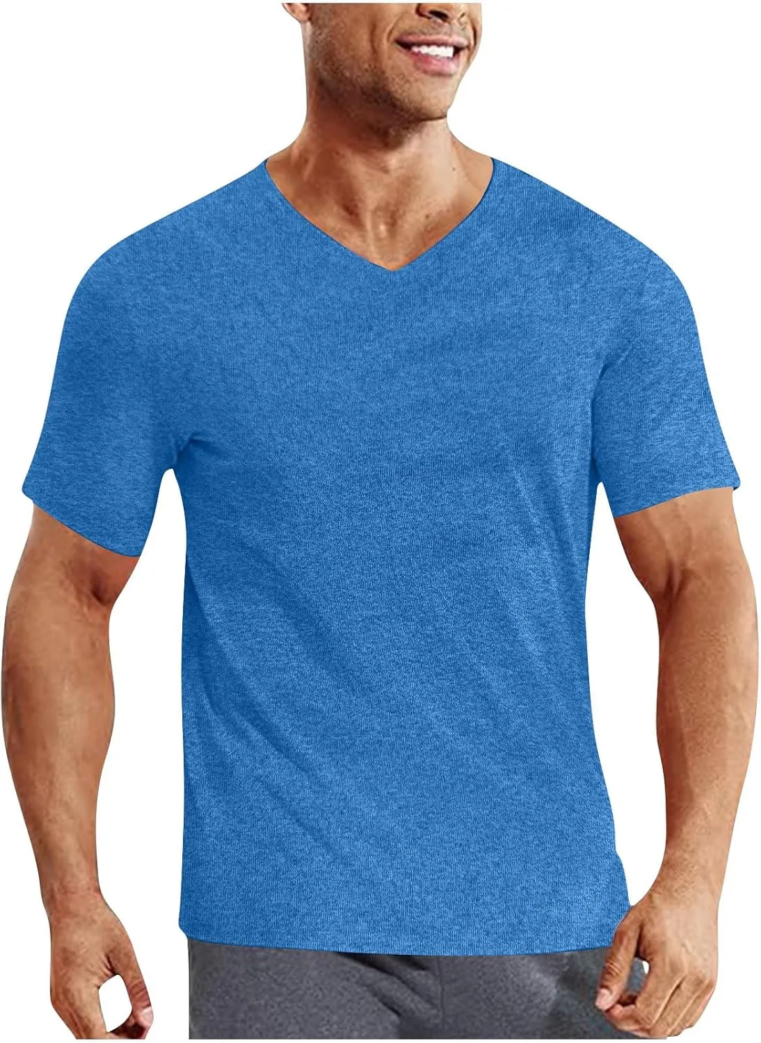 

Xiaojmake мужская футболка с V-образным вырезом Casual Slim Fit