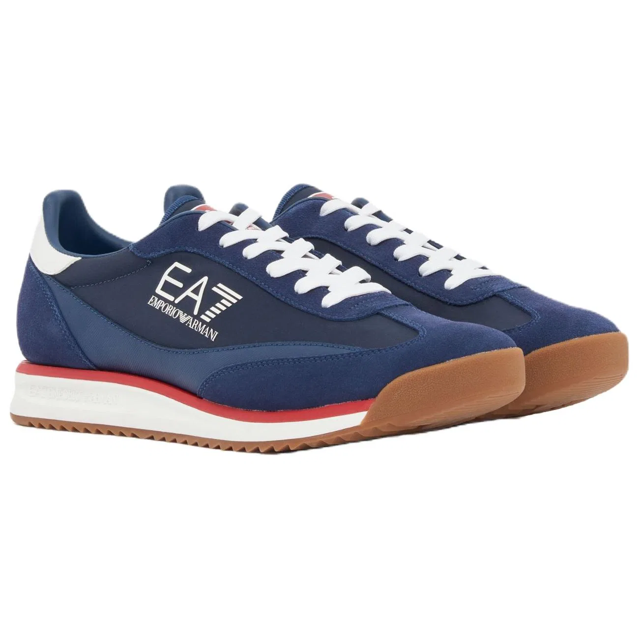 Кроссовки повседневные EA7 Eclipse Low Top синие — фото 4