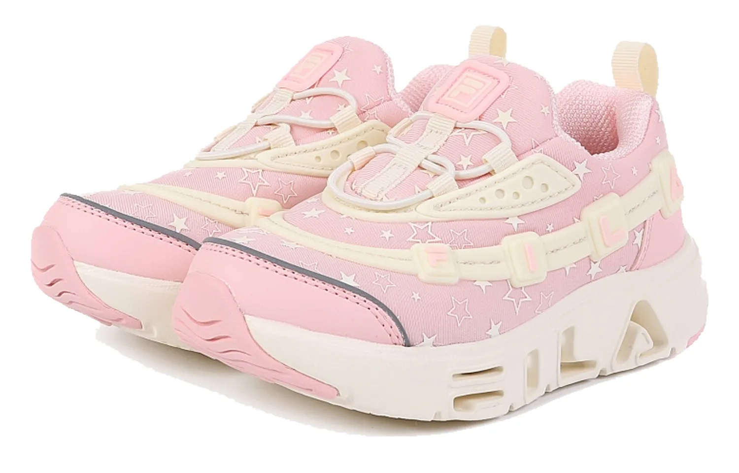 FILA KIDS Slip Resistant Anti Kick Cushioning низкие детские повседневные кроссовки Pink — фото 3