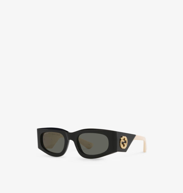 Солнцезащитные очки квадратной формы из ацетата Gg1664S Gucci, черный — фото 2