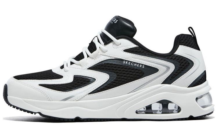 

Skechers Износостойкие низкие повседневные кроссовки Uno, увеличивающие рост, мужские, черно-белые