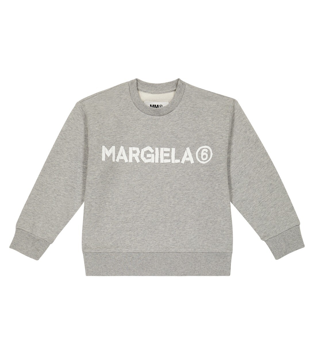 

Хлопковая толстовка MM6 Maison Margiela, серый