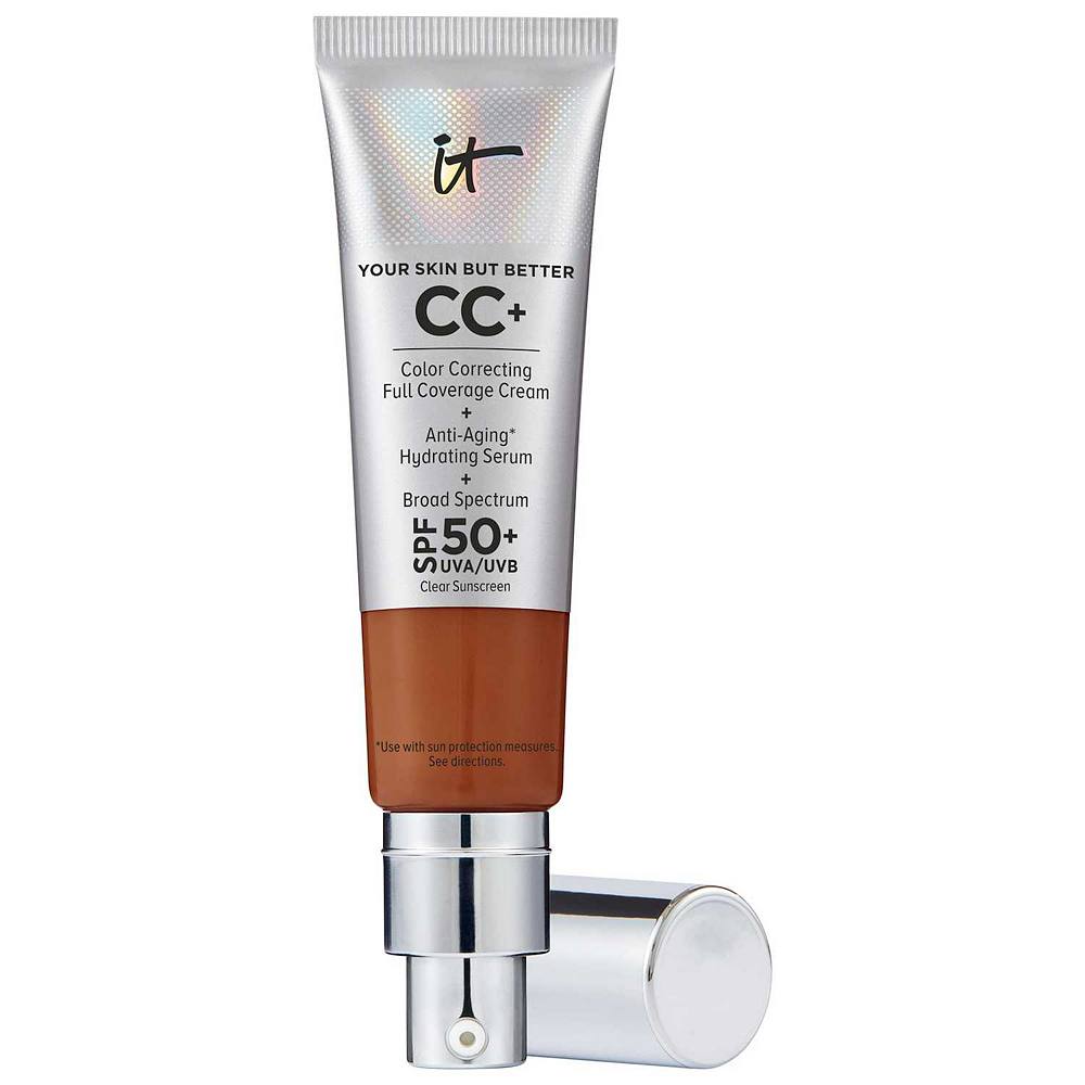 

IT Cosmetics CC+ Крем-основа для коррекции цвета с полным покрытием и SPF 50+, цвет Deep