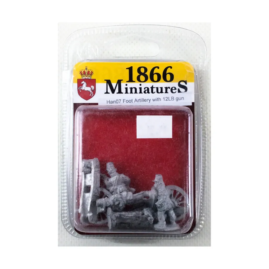 

Пешая артиллерия с 12-фунтовой пушкой, 1866 Miniatures - Hanoverian (28mm)