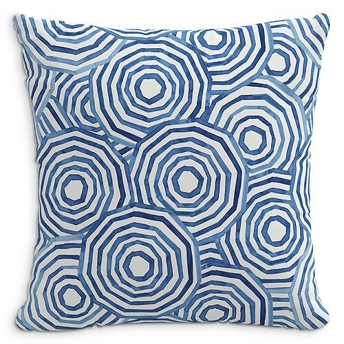 

Декоративная подушка Umbrella Swirl, 20 x 20 дюймов Cloth & Company, цвет Blue