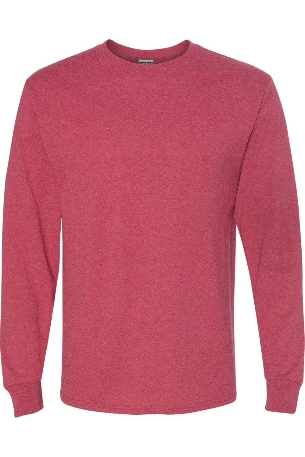 

Футболка JERZEES Dri-Power с длинным рукавом 50/50, цвет vintage heather red
