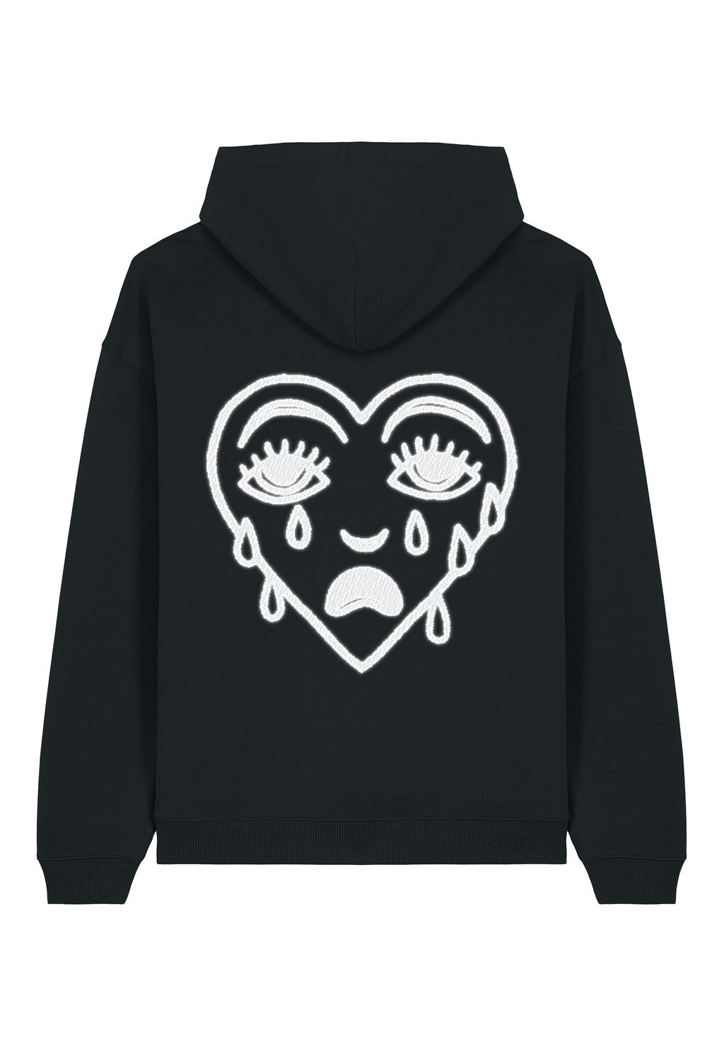 

Толстовка CRYING HEART BACK EMBROIDERY UNISEX - Hoodie Mira Paris, черный