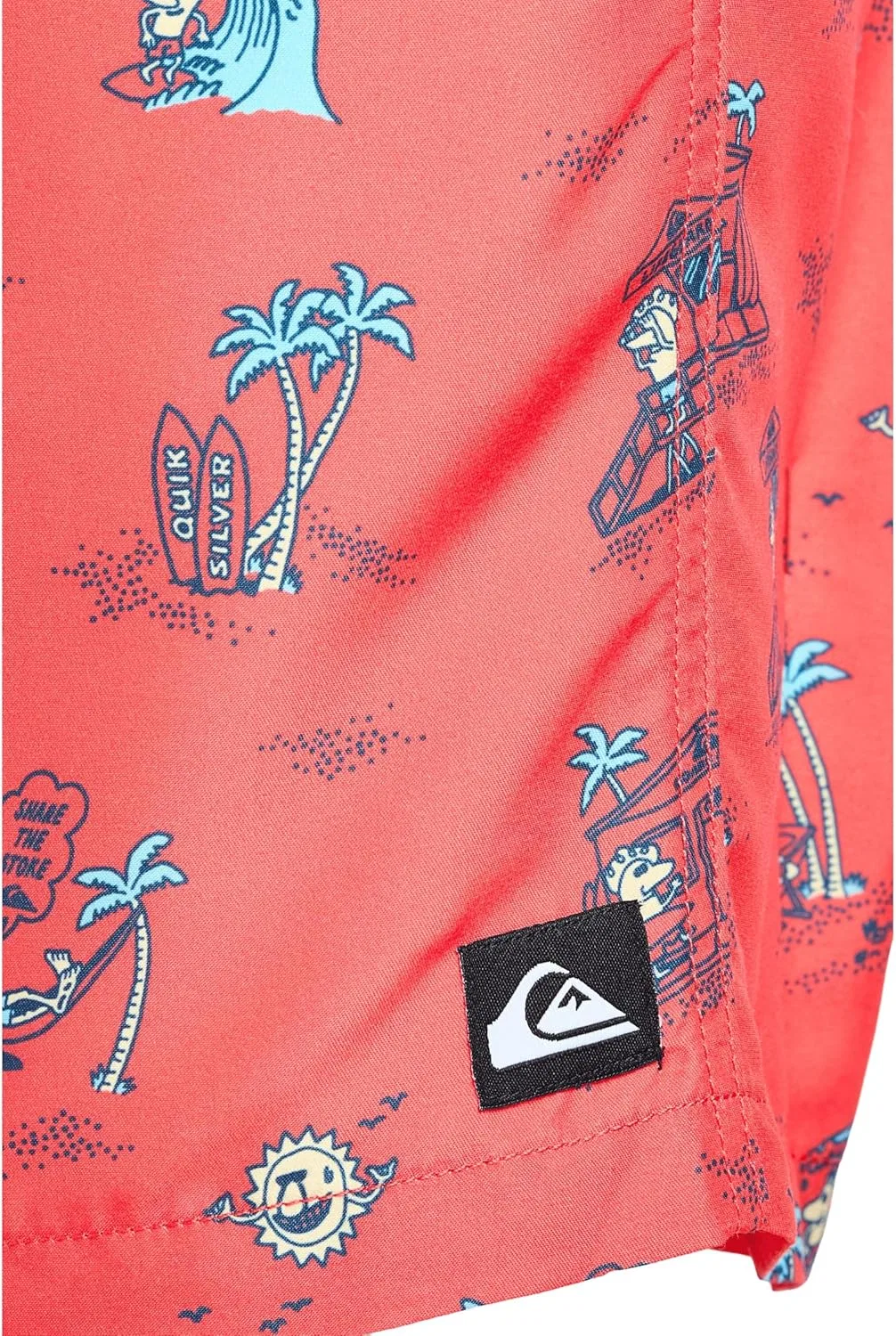 Шорты активные Quiksilver Everyday Mix Volley, Hot Coral — фото 3