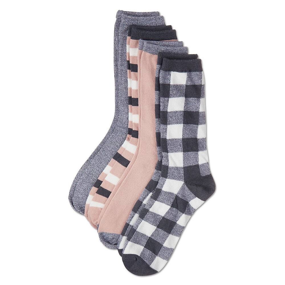 

Набор из 4 женских носков в клетку Buffalo Check Buttersoft MeMoi, цвет Blush