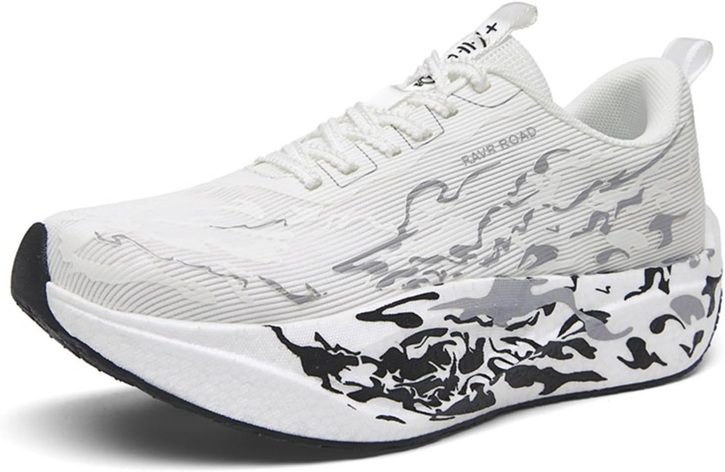

Мужские кроссовки для бега по дороге с сетчатой дышащей верхней частью, рисунком огня, шнуровкой, легкие, с нескользящей мягкой толстой подошвой для прогулок, тренировок, джоггинга и занятий спортом Netehadi, Sliver2
