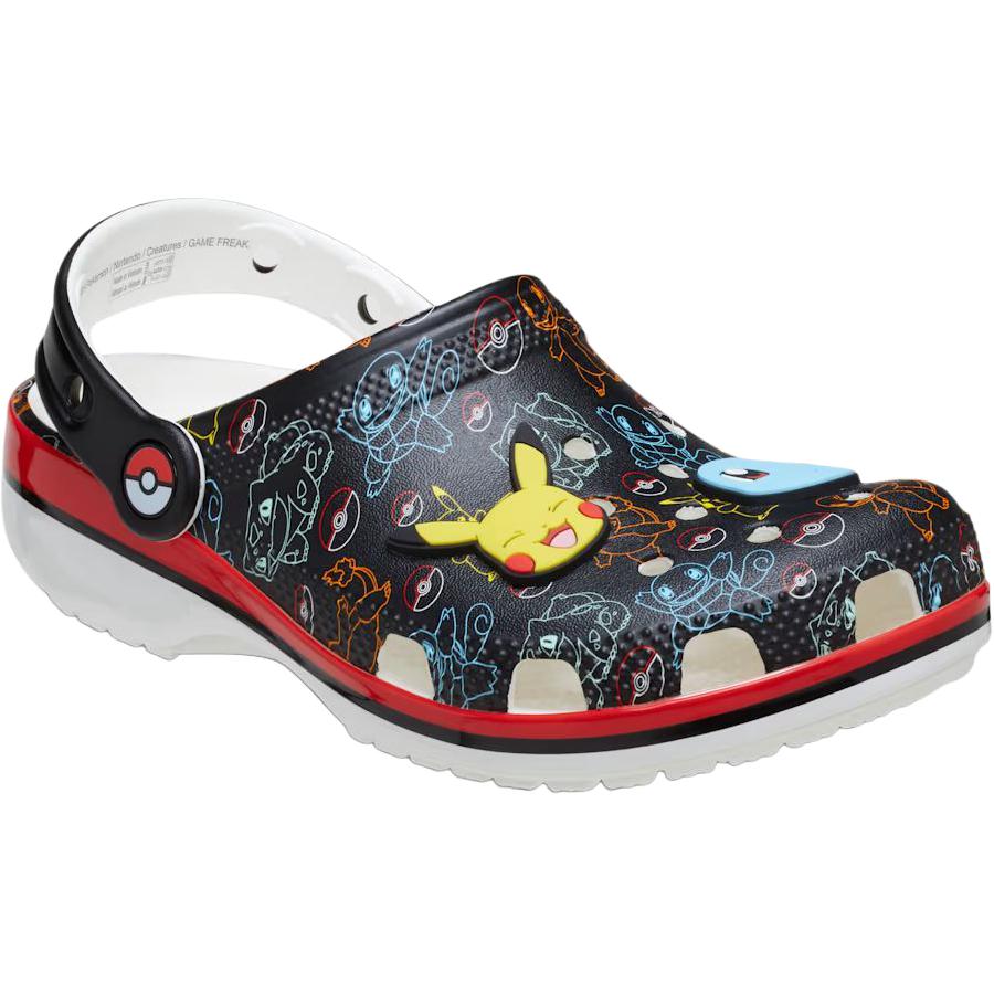 Crocs Pokemon x Classic Clog устойчивые к истиранию низкие топы для малышей Black Infant And Toddler — фото 4