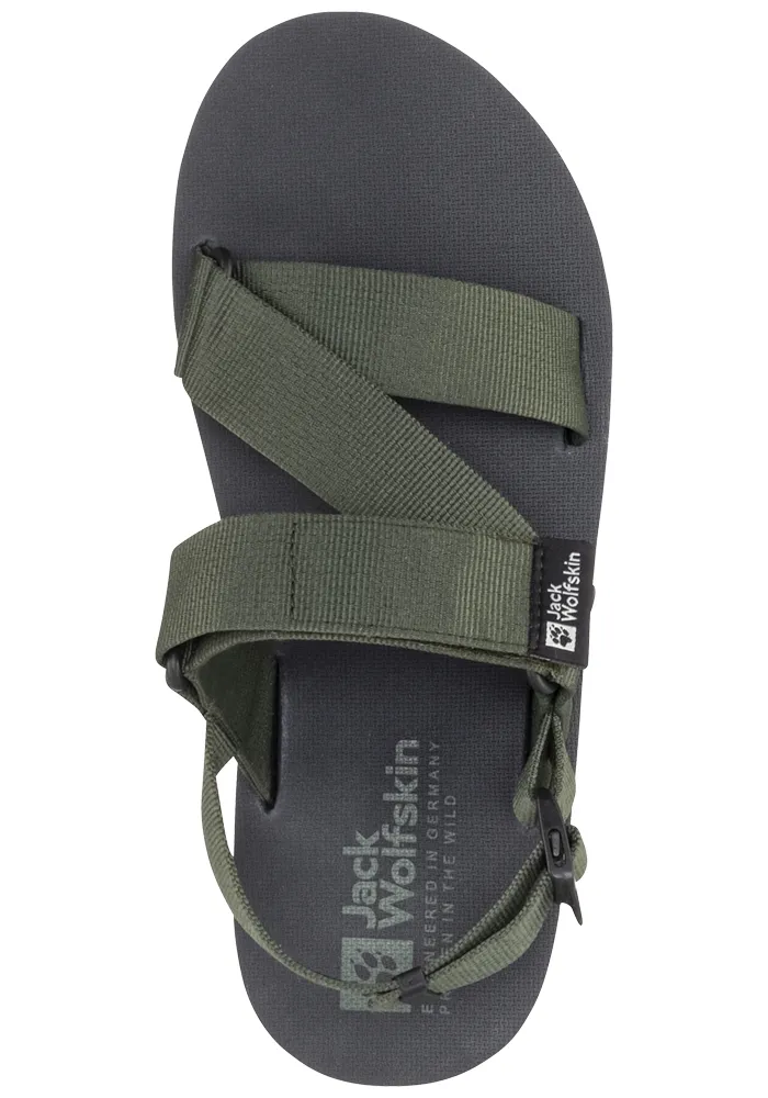 Сандалии Jack Wolfskin "URBAN DISCOVERY BELT SANDAL M", зеленый — фото 2