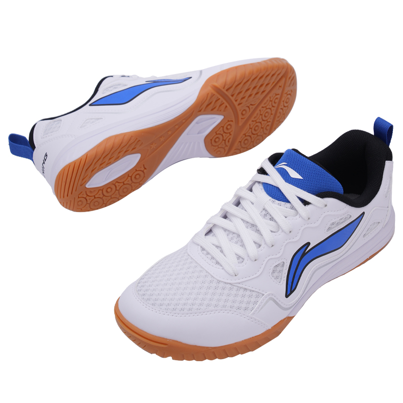 LINING Хокай 3.0 Теннисные туфли Унисекс Лоу-топ Белый Синий, цвет White Blue — фото 4