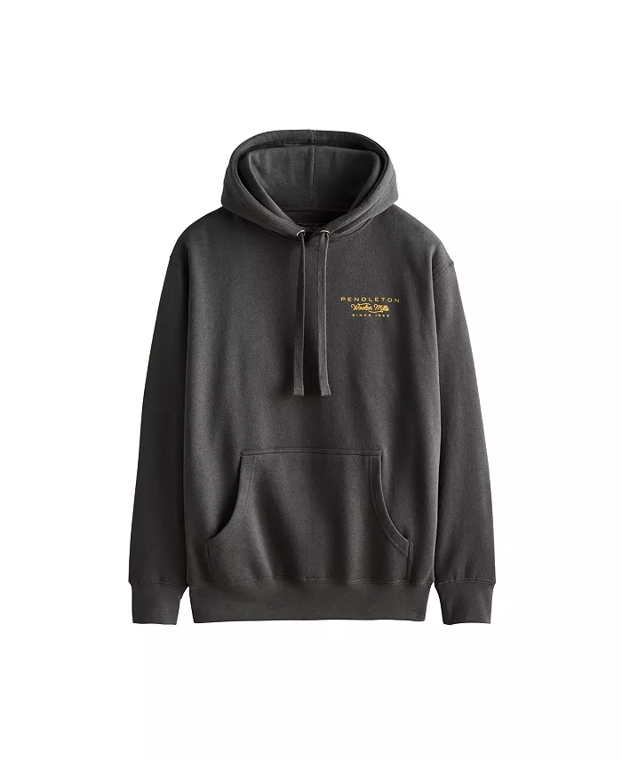 

Мужская худи классического кроя с графическим логотипом Heritage Pendleton, черный