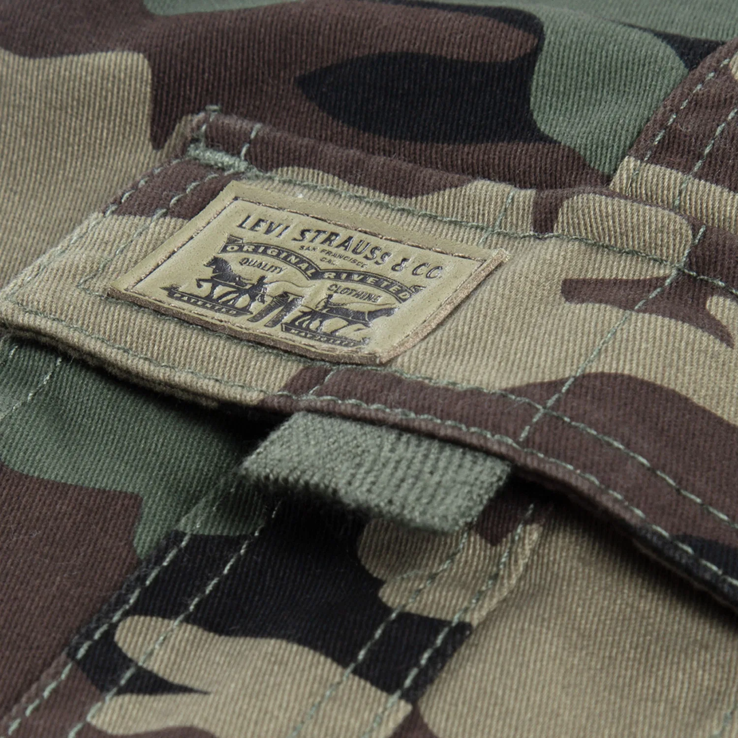 Традиционные шорты-карго Levi's, Green — фото 4