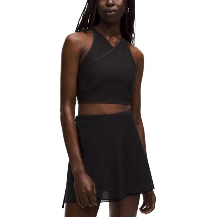 

Lululemon Женская футболка без рукавов Black/Yellow Serpentine