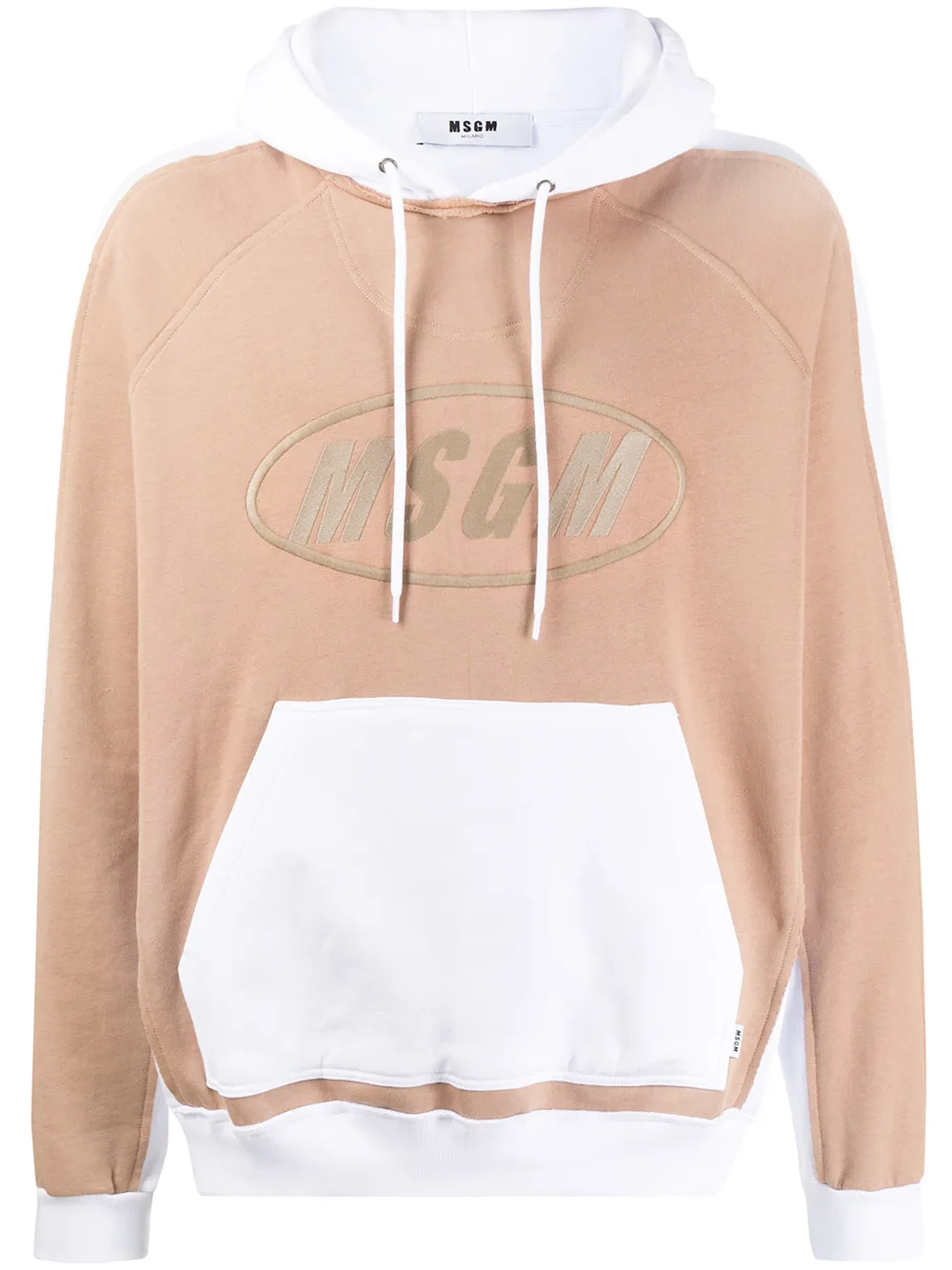 

Толстовка с капюшоном и логотипом MSGM, белый