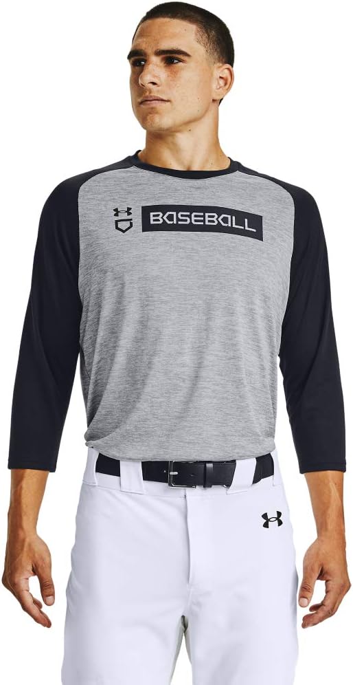 

Мужская футболка Under Armour Utility 3/4 20, Steel Full Heather (035)/Black, Черный, Мужская футболка Under Armour Utility 3/4 20, Steel Full Heather (035)/Black